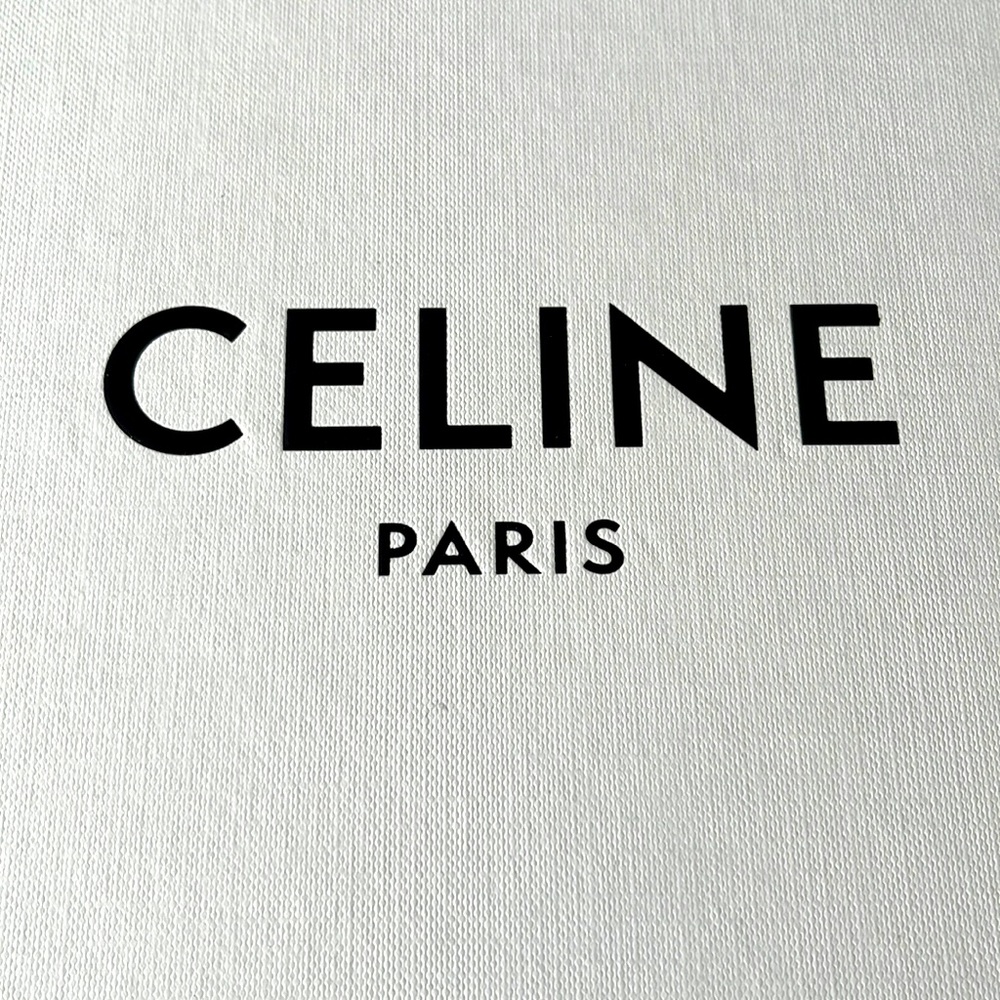 Celine black silver hw cabas tote